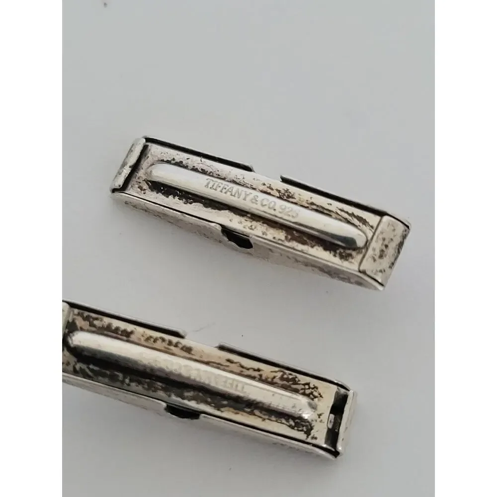 Tiffany And Co. Cufflinks Backs Bullet Style Parts Sterling Silver 925 Vintage